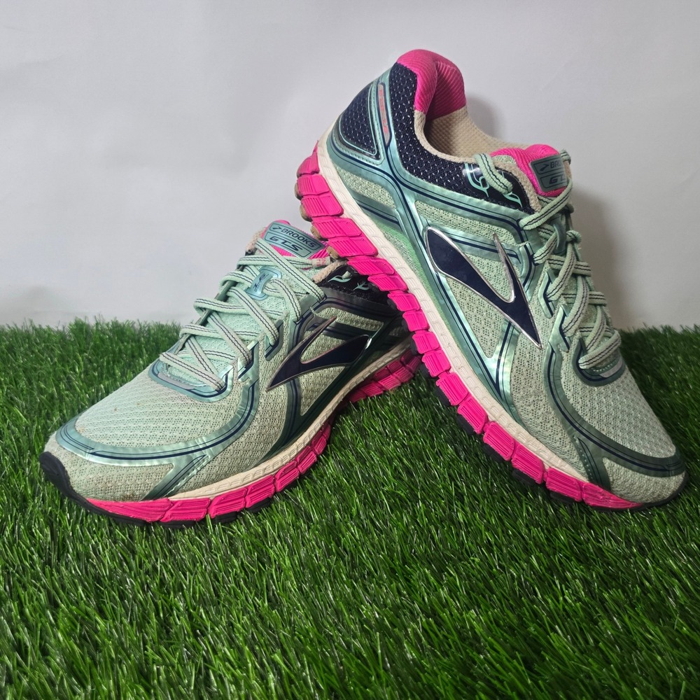 Brooks Size 9 Mint Green Adrenaline GTS 16 Running Shoes Women Stability Mesh